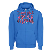True Royal i wear pink for my mom Zipper Hoodie - JahusDesignShop