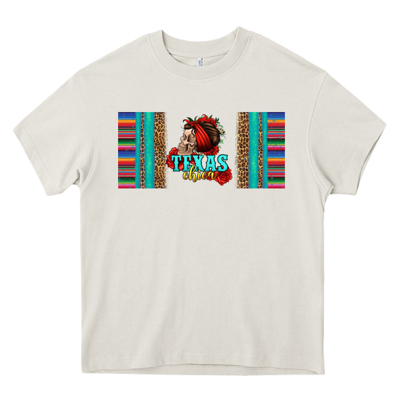 Texas Chica Skull With Bandana Heavy Core Tee by Jasminsmagicworld | Teevron