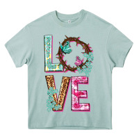 Arona Love crown of the thorns Easter Day Heavy Core Tee - HowdyJamesFarm