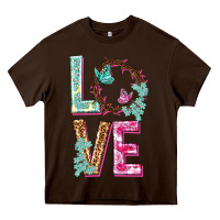 Chocolate Brown Love crown of the thorns Easter Day Heavy Core Tee - HowdyJamesFarm