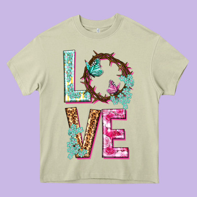 Love Crown Of The Thorns Easter Day Heavy Core Tee Designed By Howdyjamesfarm