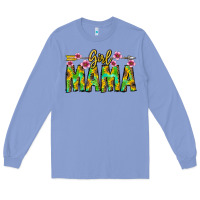 Colony Blue Girl Mama Long Sleeve Tee - CowhideDigitalArt