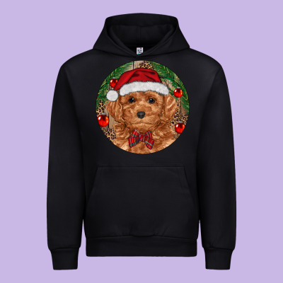 Christmas Toy Poodle Urban Hoodie Designed By Ranaportraitstore