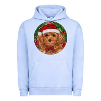 Pigment Grape Ice Christmas Toy Poodle Urban Hoodie - RanaPortraitStore