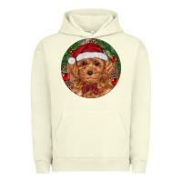 Pigment Pistachio Christmas Toy Poodle Urban Hoodie - RanaPortraitStore