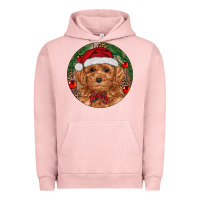 Pigment Salmon Christmas Toy Poodle Urban Hoodie - RanaPortraitStore