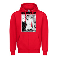 Red johnny knoxville Zipper Hoodie - DesigneFamous