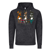 Vintage Black Hoppy Easter Vintage Hoodie - CowhideDigitalArt