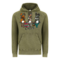 Vintage Olive Hoppy Easter Vintage Hoodie - CowhideDigitalArt