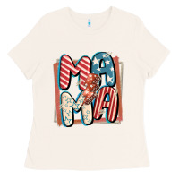 Bone 4th of July mama with lightning bolt Ladies Tee - FaDigitalArtStudio