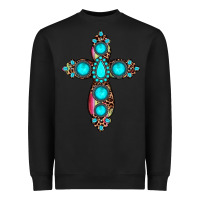 Black gemstone cross Heavyweight Sweatshirt - JahusDesignShop