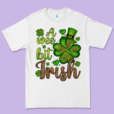 St. Patrick's A Wee Bit Irish Premium Tee Designed By Oliviacreatesart