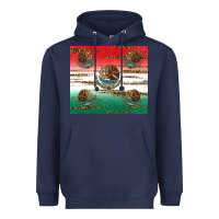 Navy Mexican Flag Heavyweight Hoodie - RanaPortraitStore