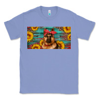 Colony Blue german shepherd with sunflowers license plate Classic Tee - Artiststas