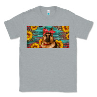 Heather Grey german shepherd with sunflowers license plate Classic Tee - Artiststas