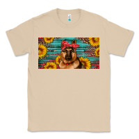 Mushroom german shepherd with sunflowers license plate Classic Tee - Artiststas