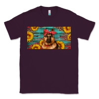 Plum german shepherd with sunflowers license plate Classic Tee - Artiststas