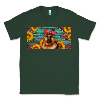 Sports Green german shepherd with sunflowers license plate Classic Tee - Artiststas
