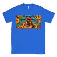 True Royal german shepherd with sunflowers license plate Classic Tee - Artiststas