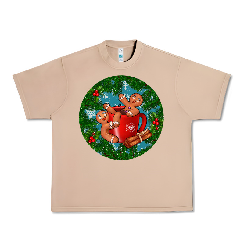 Gingerbread Men With Hot Chocolate Urban Heavy Tee by BundleAndBundleShop | Teevron