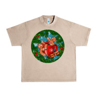 French Oak gingerbread men with hot chocolate Urban Heavy Tee - BundleAndBundleShop