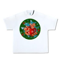 White gingerbread men with hot chocolate Urban Heavy Tee - BundleAndBundleShop