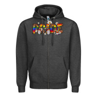 Charcoal Heather pride gnome Zipper Hoodie - JahusDesignShop