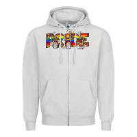 Dove Grey pride gnome Zipper Hoodie - JahusDesignShop