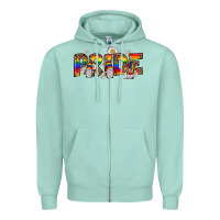 Seafoam pride gnome Zipper Hoodie - JahusDesignShop