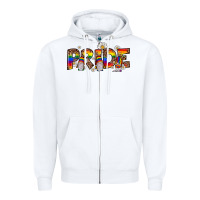 White pride gnome Zipper Hoodie - JahusDesignShop