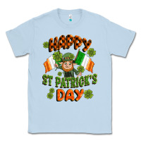 Dusty Blue happy st patricks day Classic Tee - CowGirlArtShop