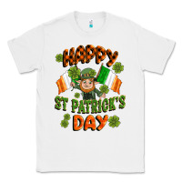 White happy st patricks day Classic Tee - CowGirlArtShop