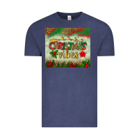 Vintage Denim christmas vibes tumbler Vintage Tee - BundleAndBundleShop