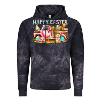 Cloud Black Happy Easter Animal Farm Truck Vintage Hoodie - CowhideDigitalArt