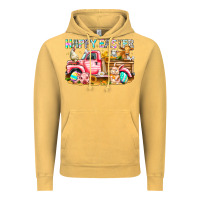 Vintage Mustard Happy Easter Animal Farm Truck Vintage Hoodie - CowhideDigitalArt