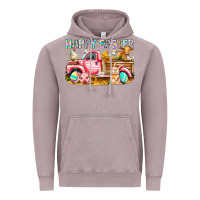 Vintage Zinc Happy Easter Animal Farm Truck Vintage Hoodie - CowhideDigitalArt