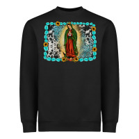Black Gemstone our lady of Guadalupe Heavyweight Sweatshirt - JahusDesignShop