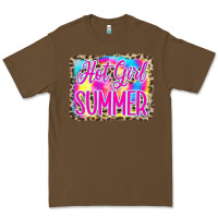 Cacao Hot Girl Summer Tie Dye Leopard Premium Tee - CowCowDesign