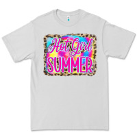 Dove Grey Hot Girl Summer Tie Dye Leopard Premium Tee - CowCowDesign