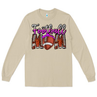 Mushroom Football Mom Long Sleeve Tee - CowhideDigitalArt