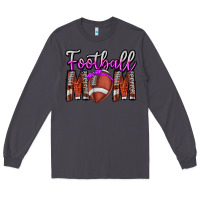 Smoke Football Mom Long Sleeve Tee - CowhideDigitalArt