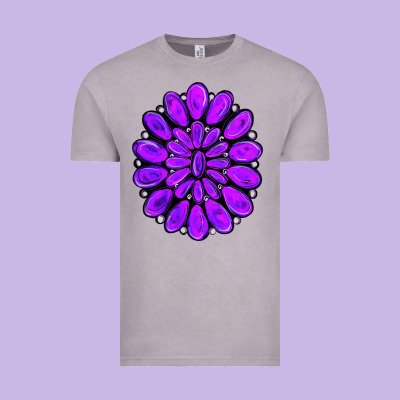 Purple Gemstone Jewelny Vintage Tee Designed By Ranaportraitstore