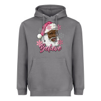 Storm pink christmas african american santa believe Heavyweight Hoodie - RanaPortraitStore