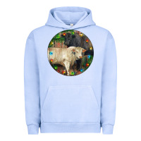 Pigment Grape Ice Christmas Charolais Bull And Black Angus Bull Urban Hoodie - RanaPortraitStore