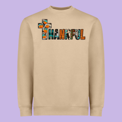 Thankful Heavyweight Sweatshirt Designed By Jahusdesignshop