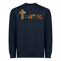 Navy thankful Heavyweight Sweatshirt - JahusDesignShop