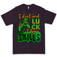 Plum St. Patrick's I don't need luck i have skills Premium Tee - OliviaCreatesArt