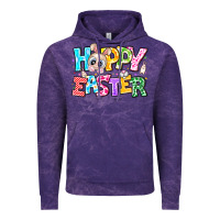 Cloud Purple Hoppy Easter Vintage Hoodie - CowhideDigitalArt