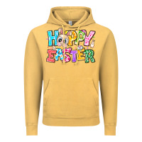Vintage Mustard Hoppy Easter Vintage Hoodie - CowhideDigitalArt