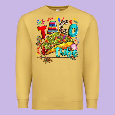 Taco Tribe Premium Sweatshirt Designed By Ranaportraitstore